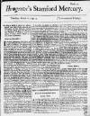 Stamford Mercury Thu 08 Mar 1733 Page 1