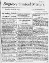 Stamford Mercury Thu 04 Oct 1733 Page 1