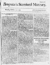 Stamford Mercury Thu 25 Oct 1733 Page 1