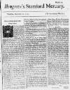 Stamford Mercury Thu 08 Nov 1733 Page 1