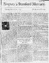 Stamford Mercury Thu 22 Nov 1733 Page 1