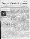 Stamford Mercury Thu 03 Jan 1734 Page 1
