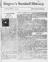 Stamford Mercury Thu 07 Mar 1734 Page 1