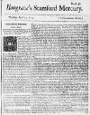 Stamford Mercury Wed 17 Apr 1734 Page 1