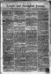 Leicester Journal Saturday 10 July 1762 Page 1