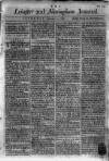 Leicester Journal Saturday 18 June 1763 Page 1