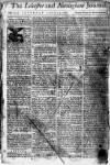 Leicester Journal Saturday 04 January 1766 Page 1