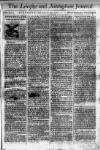 Leicester Journal Saturday 29 August 1767 Page 1