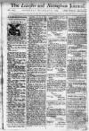 Leicester Journal Saturday 21 November 1767 Page 1