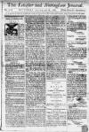 Leicester Journal Saturday 28 November 1767 Page 1