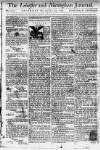 Leicester Journal Saturday 19 December 1767 Page 1