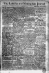 Leicester Journal Saturday 13 March 1773 Page 1