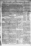 Leicester Journal Saturday 11 January 1777 Page 1