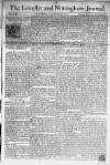 Leicester Journal Saturday 18 January 1777 Page 1