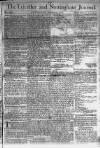Leicester Journal Saturday 17 January 1778 Page 1