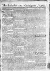 Leicester Journal Saturday 10 April 1779 Page 1