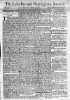 Leicester Journal Saturday 30 March 1782 Page 1