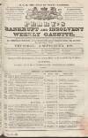 Perry's Bankrupt Gazette Thursday 04 September 1828 Page 1