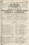 Perry's Bankrupt Gazette Saturday 18 April 1829 Page 1