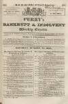 Perry's Bankrupt Gazette Saturday 23 October 1830 Page 1