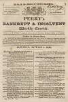 Perry's Bankrupt Gazette Saturday 10 September 1831 Page 1