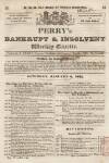 Perry's Bankrupt Gazette Saturday 08 January 1831 Page 1