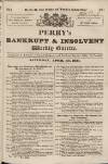 Perry's Bankrupt Gazette Saturday 30 April 1831 Page 1