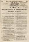 Perry's Bankrupt Gazette Saturday 01 October 1831 Page 1