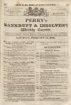 Perry's Bankrupt Gazette Saturday 18 February 1832 Page 1