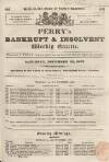 Perry's Bankrupt Gazette Saturday 22 December 1832 Page 1