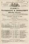 Perry's Bankrupt Gazette Saturday 12 January 1833 Page 1
