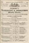 Perry's Bankrupt Gazette Saturday 23 March 1833 Page 1