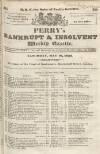 Perry's Bankrupt Gazette Saturday 18 May 1833 Page 1