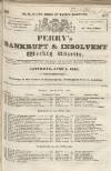 Perry's Bankrupt Gazette Saturday 01 June 1833 Page 1