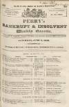 Perry's Bankrupt Gazette Saturday 08 June 1833 Page 1