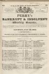 Perry's Bankrupt Gazette Saturday 20 July 1833 Page 1