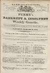 Perry's Bankrupt Gazette Saturday 11 January 1834 Page 1