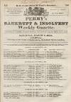 Perry's Bankrupt Gazette Saturday 08 March 1834 Page 1