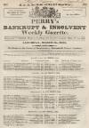 Perry's Bankrupt Gazette Saturday 15 March 1834 Page 1