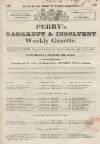 Perry's Bankrupt Gazette Saturday 23 August 1834 Page 1