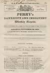 Perry's Bankrupt Gazette Saturday 20 September 1834 Page 1