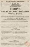 Perry's Bankrupt Gazette Saturday 25 October 1834 Page 1