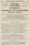 Perry's Bankrupt Gazette Saturday 13 December 1834 Page 1