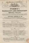 Perry's Bankrupt Gazette Saturday 10 January 1835 Page 1