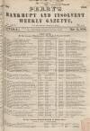Perry's Bankrupt Gazette Saturday 11 May 1850 Page 1