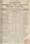 Perry's Bankrupt Gazette Saturday 14 June 1851 Page 1