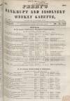 Perry's Bankrupt Gazette Saturday 23 October 1852 Page 1