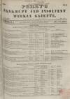Perry's Bankrupt Gazette Saturday 25 December 1852 Page 1