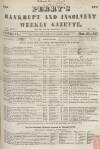 Perry's Bankrupt Gazette Saturday 26 March 1853 Page 1