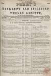 Perry's Bankrupt Gazette Saturday 09 April 1853 Page 1